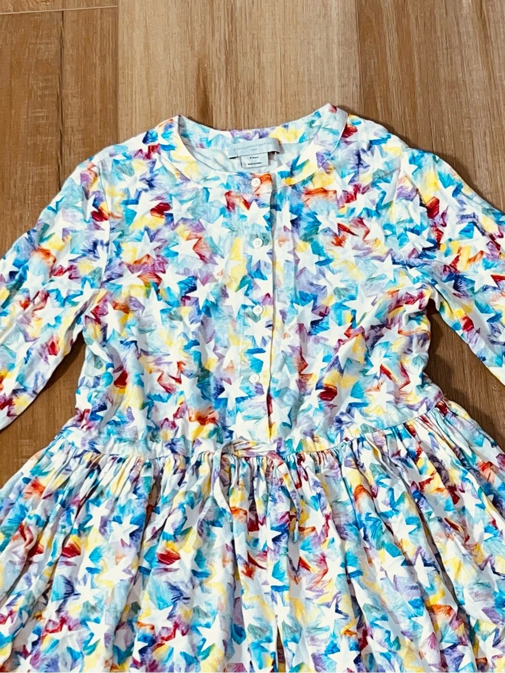 Stella McCartney Kid’s Rainbow Star Outline Dress Size 8
